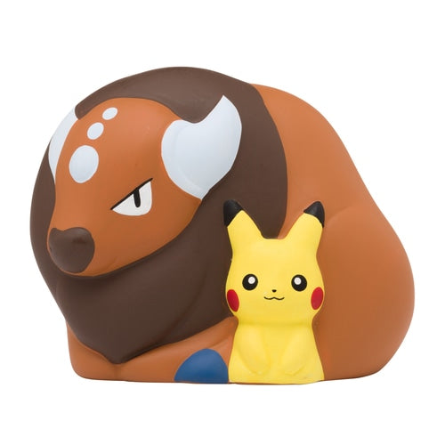 2020 Pokemon Center Original New Year's Ceramic Ornament Pikachu & Tauros 10cm 3.9"