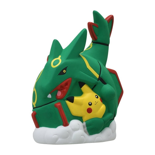 2023 Pokemon Center Original New Year's Ceramic Ornament Pikachu & Rayquaza 4.3" 11cm