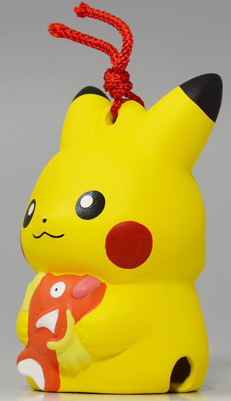 2021 Pokemon Center Original New Year's Ceramic Bell Pikachu & Magikarp 3.3" 8.5cm