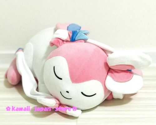 2017 Pokemon Center Original Eevee Collection Plush Doll Sleeping Sylveon 16.9" 43cm