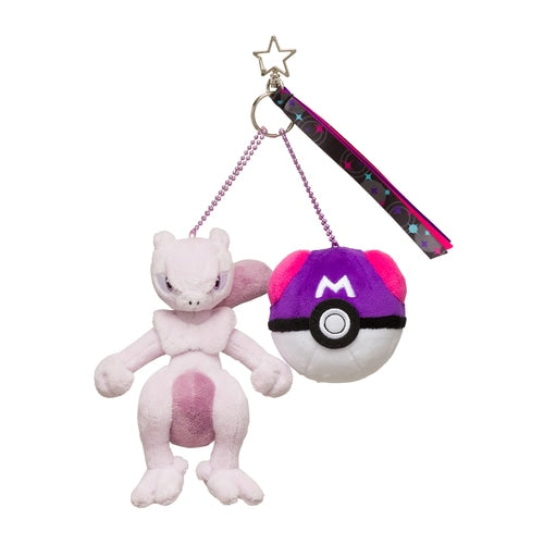 2021 Pokemon Center Original BALL FREAK Pair Mascot Mewtwo (5.5"14cm) & Master Ball (2.7"7cm)