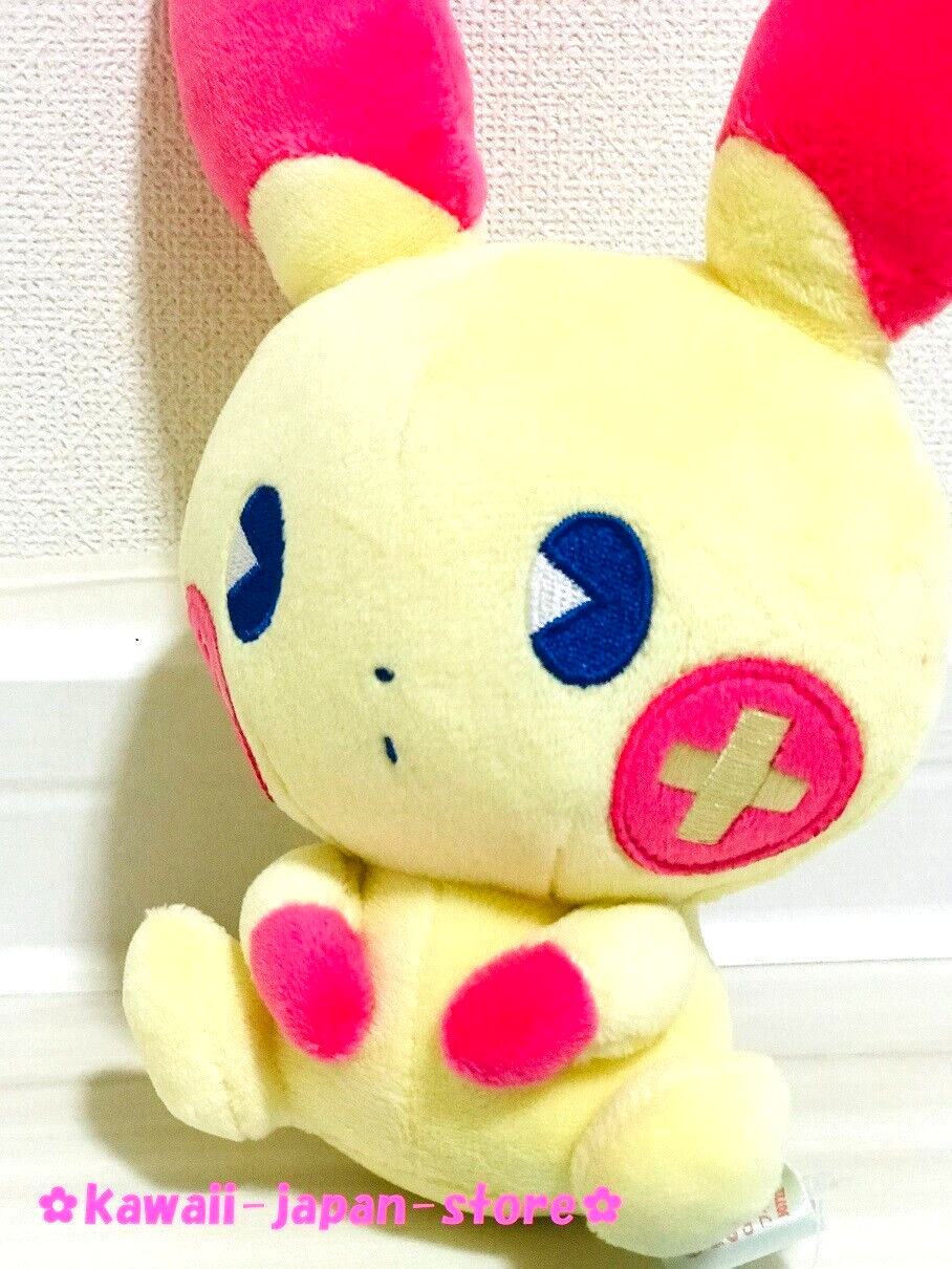 2022 Pokemon Center Original SAIKO SODA REFRESH Plush Doll Plusle 7.4" 19cm