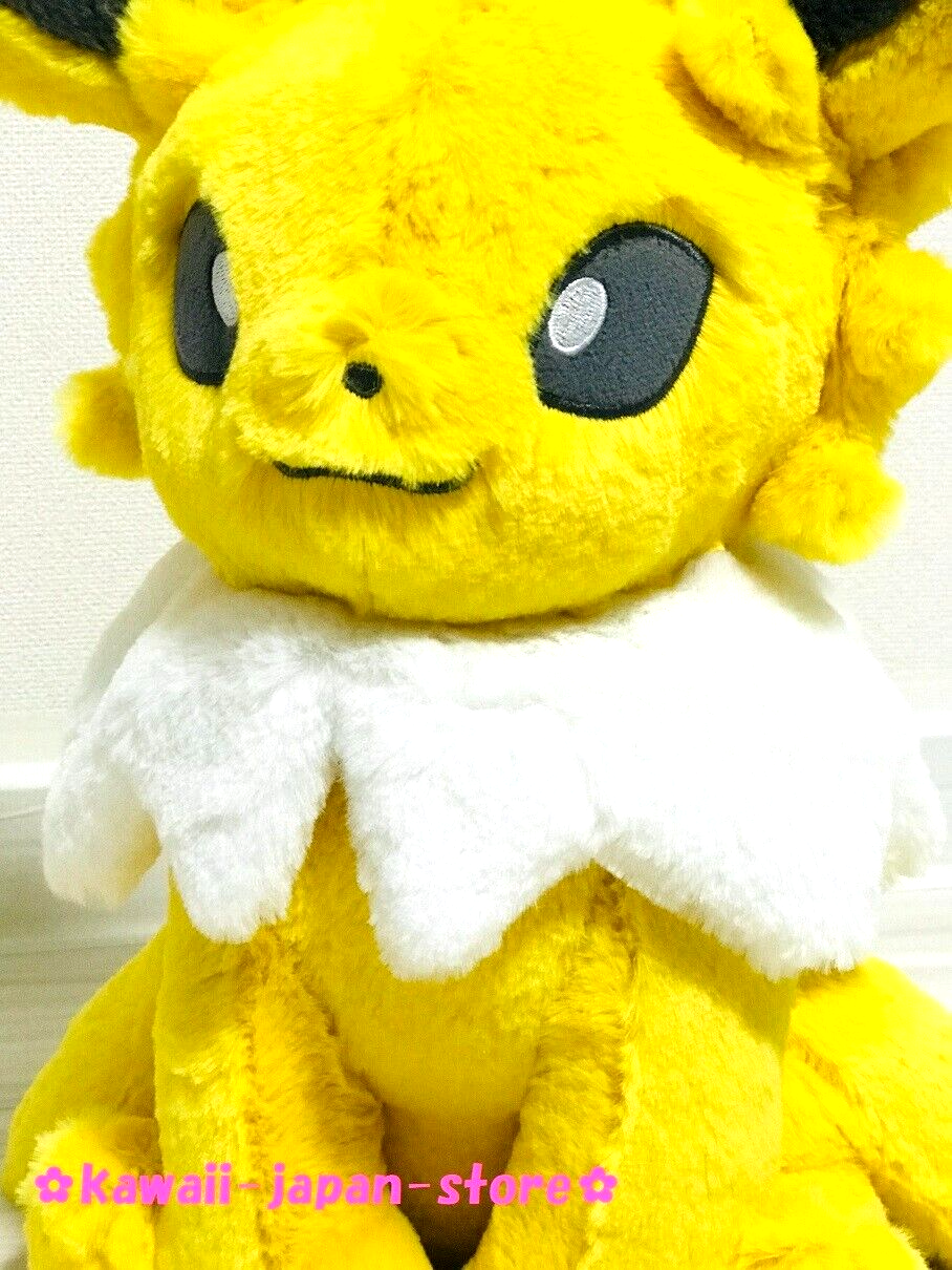 2022 Pokemon Center Original Fluffy Hugging Plush Doll Jolteon 17.7" 45cm